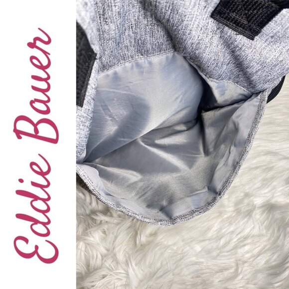 EDDIE BAUER FIRST ADVENTURE TRAVEL TOTE DIAPER BAG HEATHER GRAY 15” X 15” X 8” - Picture 10 of 15
